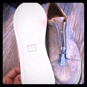FRYE metallic Zena Zip Low sneakers